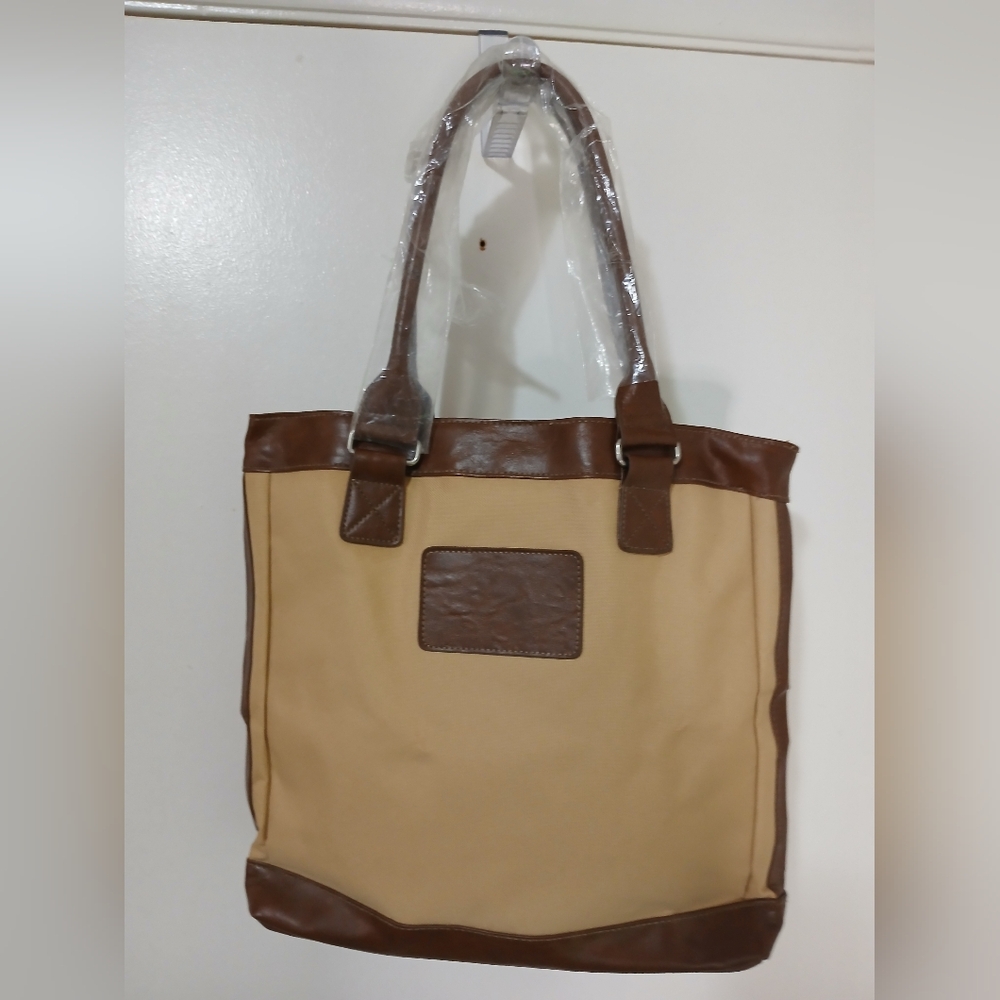 Tan and Brown Tote Bag Soren
